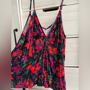 Ava & Viv Colorful Floral Tank